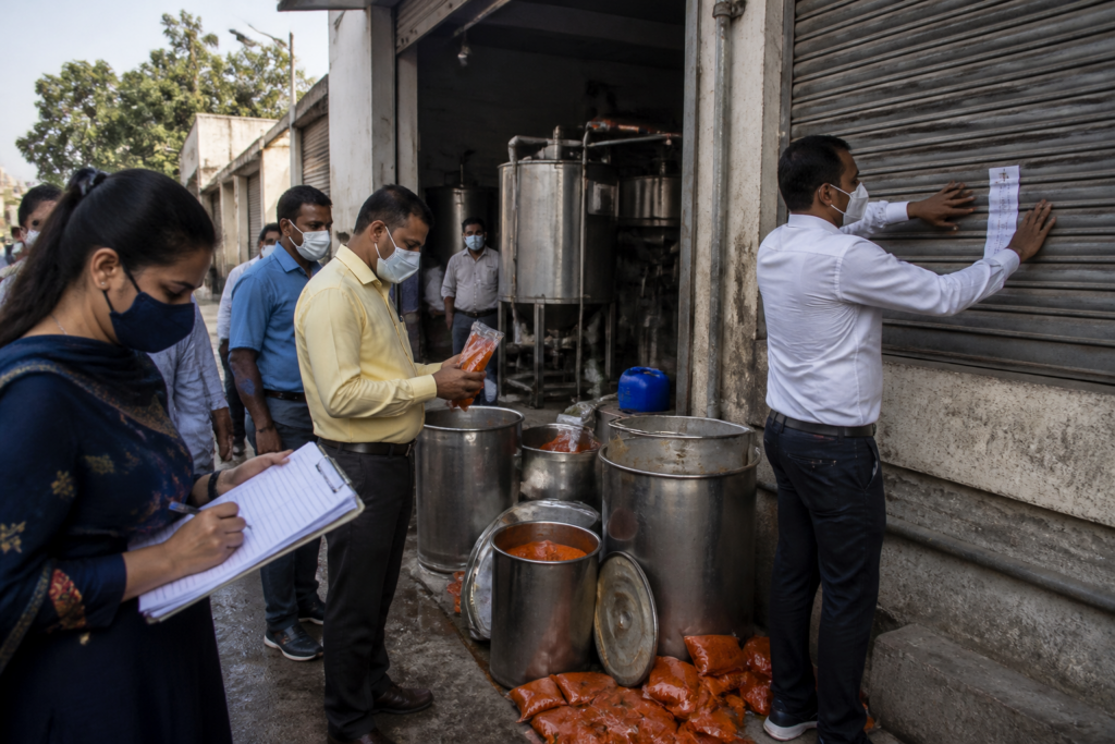 Ahmedabad fake sauce factory sealed by civic food safety officials in Behrampura