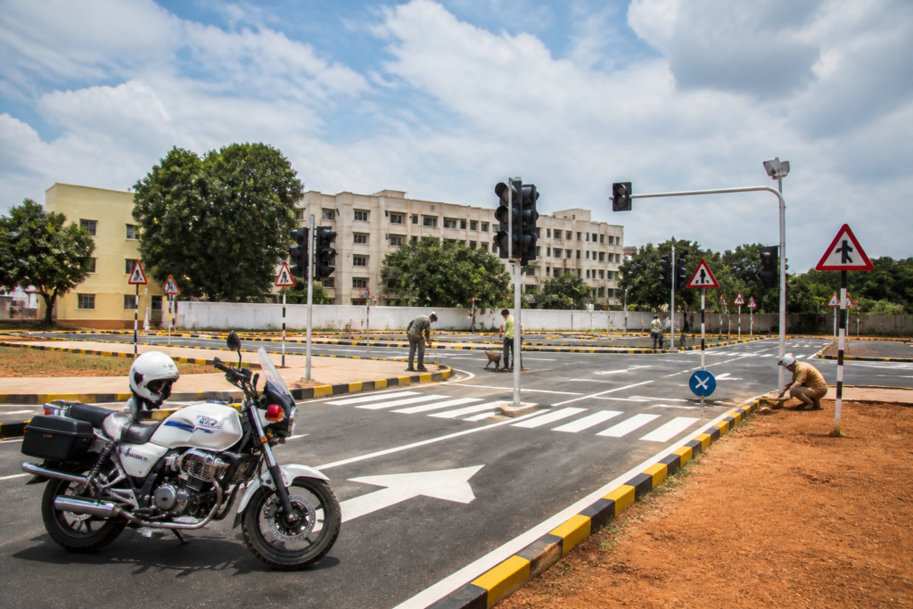 Bengaluru traffic park construction site planned at the Thanisandra traffic training institute