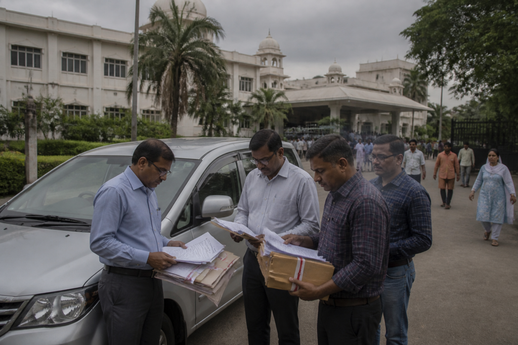 NIMS corruption case involving an official’s alleged property and asset investigation in Hyderabad