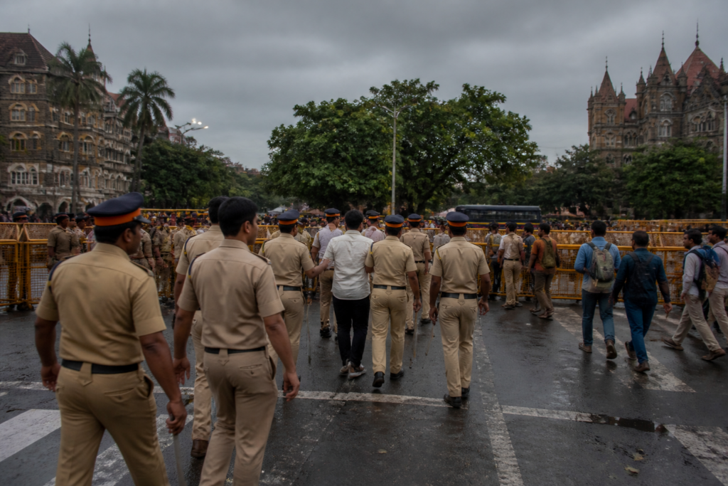 Imran Khan leave India notice follows his detention at a Mumbai protest in August Kranti Maidan.