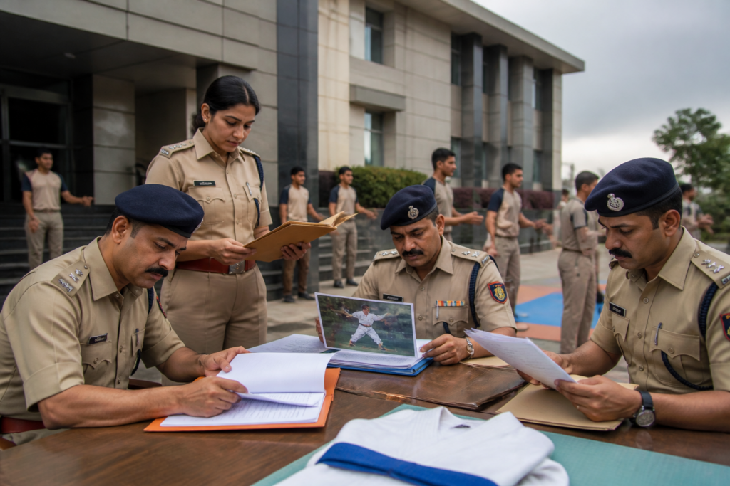 Pune police recruitment scam investigation involving police training and recruitment records