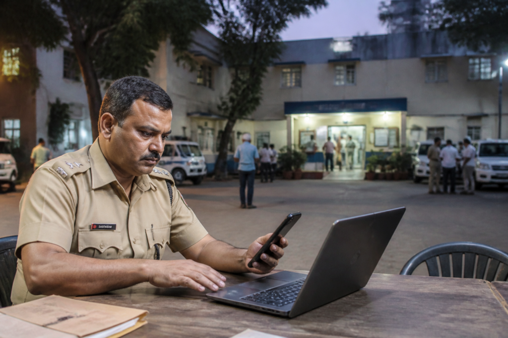Pune cyber extortion case investigation at Kharadi police station