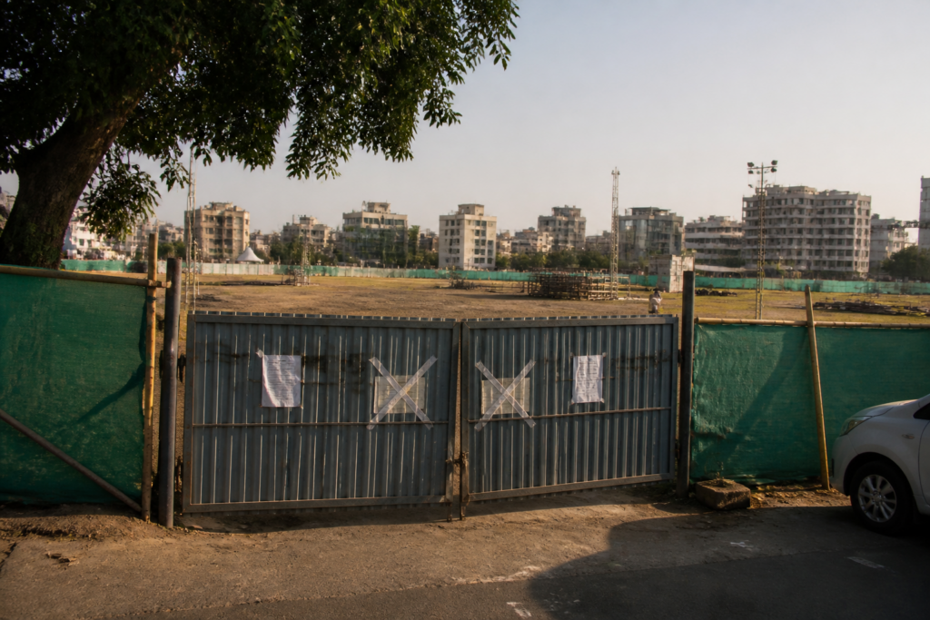 Ahmedabad Garba plot sealed by AMC over unpaid municipal dues