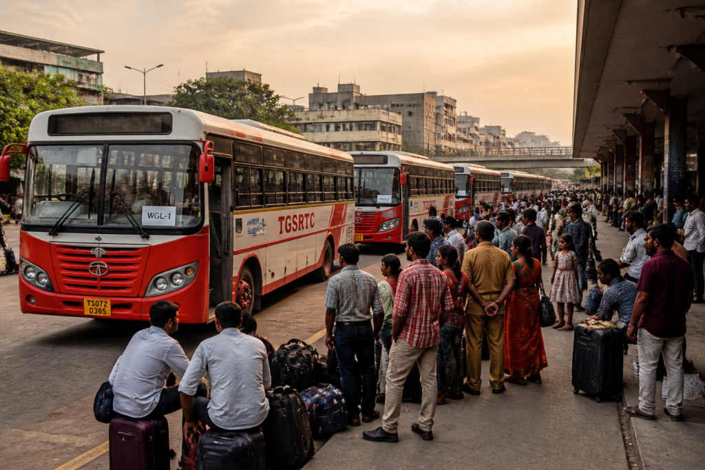 TGSRTC special buses arranged for Dasara travel in Hyderabad