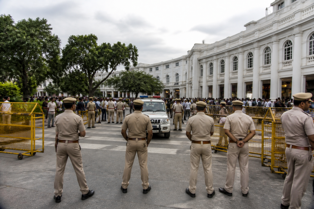Delhi Police detention linked to a proposed march near Connaught Place in New Delhi