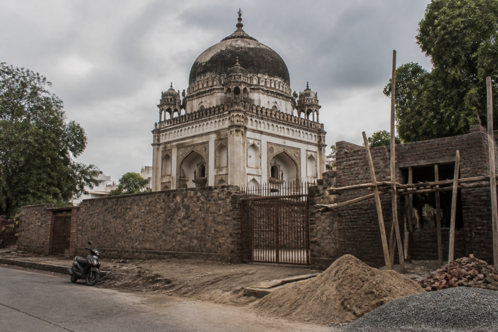 Roshanara Tomb in Delhi near an area facing alleged illegal construction
