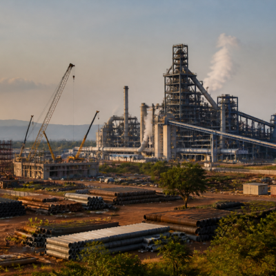 Kalinganagar industrial projects at a steel and ferro chrome manufacturing site in Odisha
