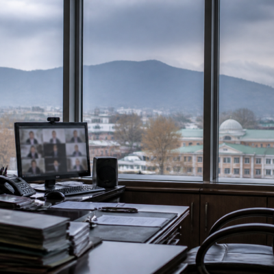 J&K IAS video dispute involving a government office and an administrative review meeting