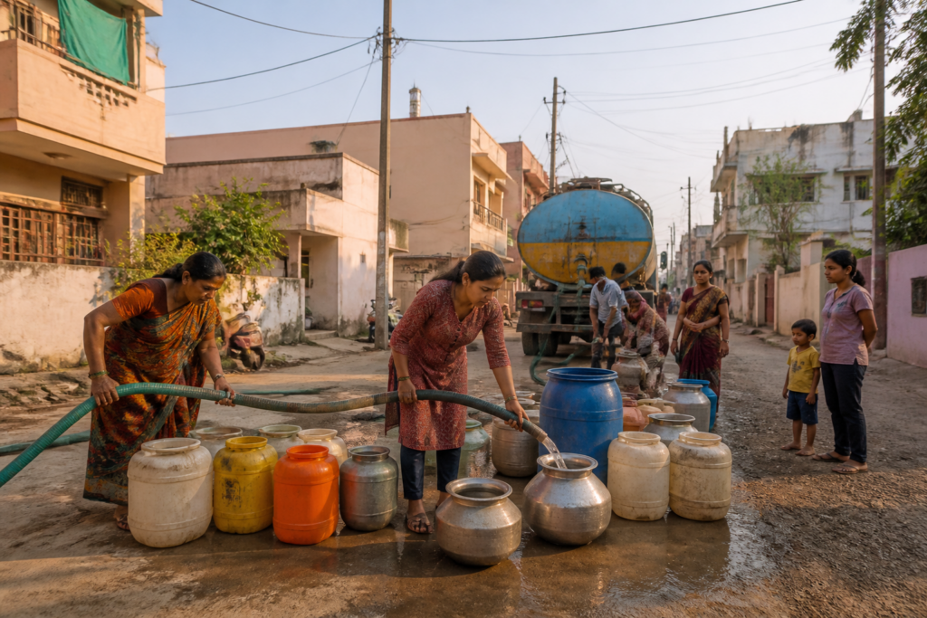 Baramati water supply restriction announced after the Nira Left Bank Canal rotation stopped