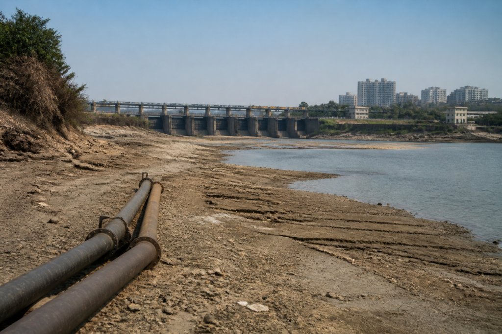 Pune water cut and low storage in the Khadakwasla dam chain
