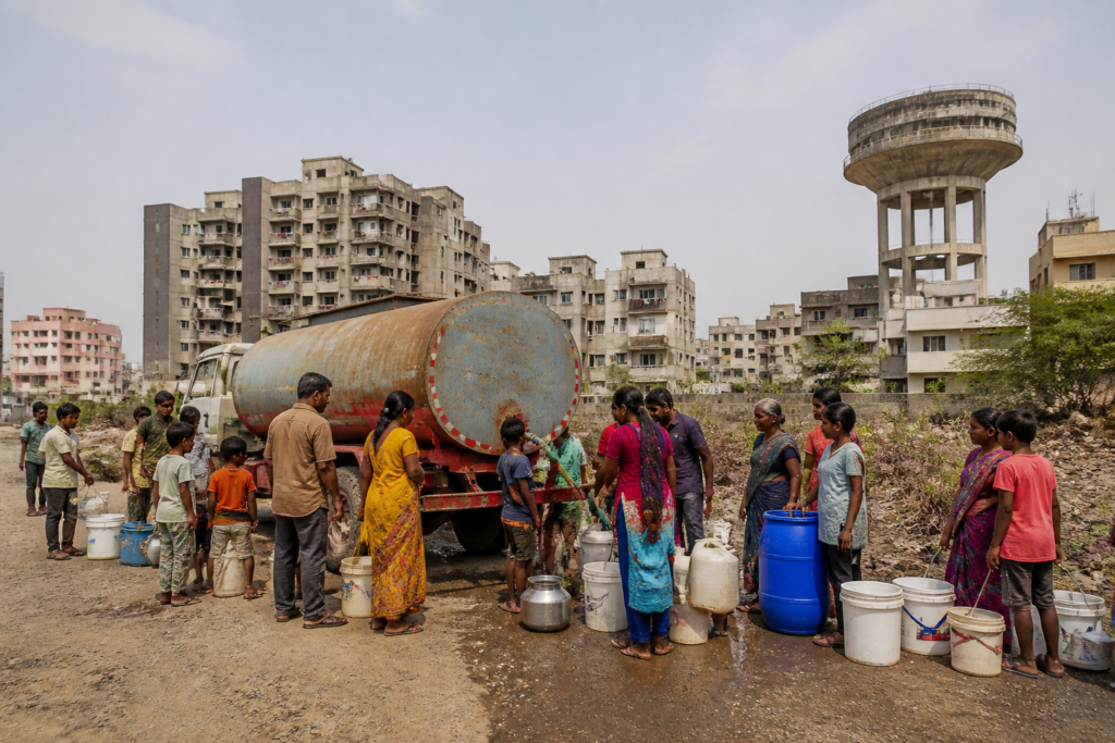 Pune water cut and municipal water supply infrastructure during a citywide shortage