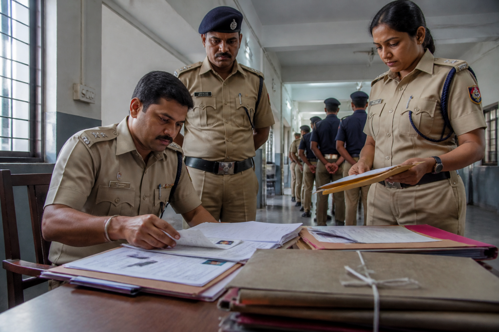 Pune police recruitment fraud investigation involving police training and recruitment records