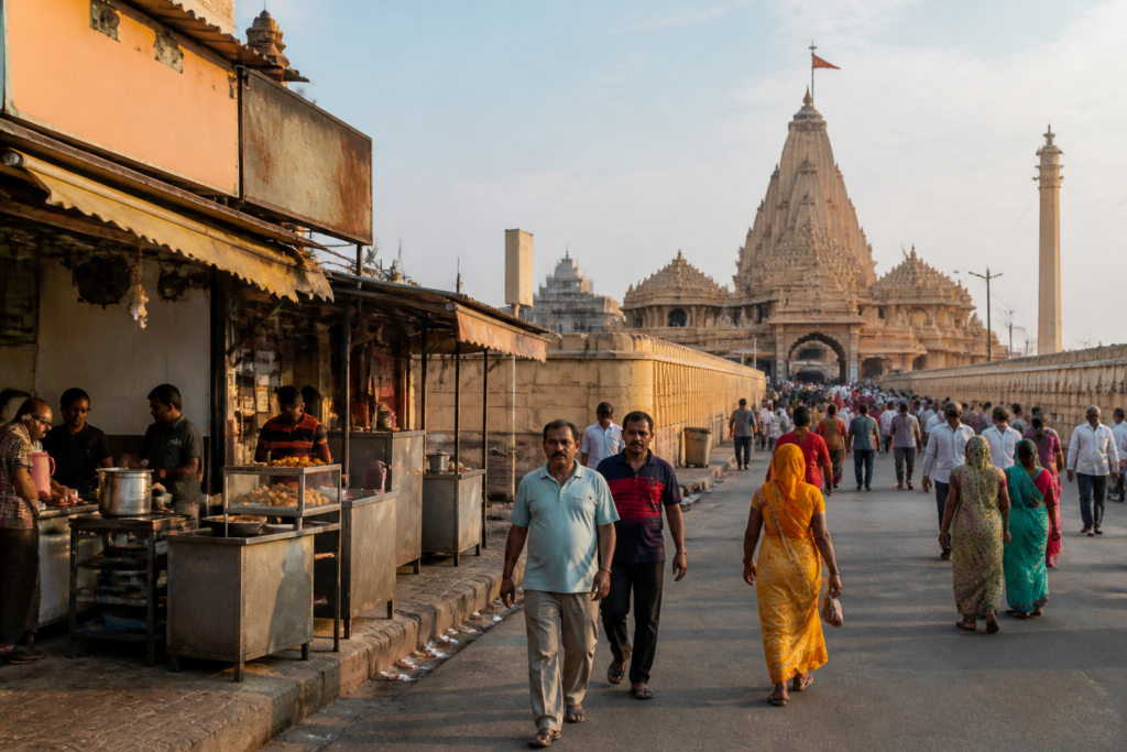 Somnath non-veg ban case involving restaurants near the Somnath temple in Gujarat