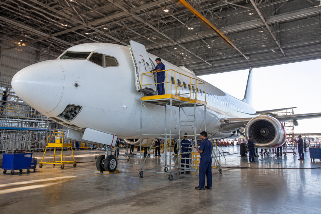 GMR Aero Technic aircraft maintenance facility supporting aircraft modification in Hyderabad