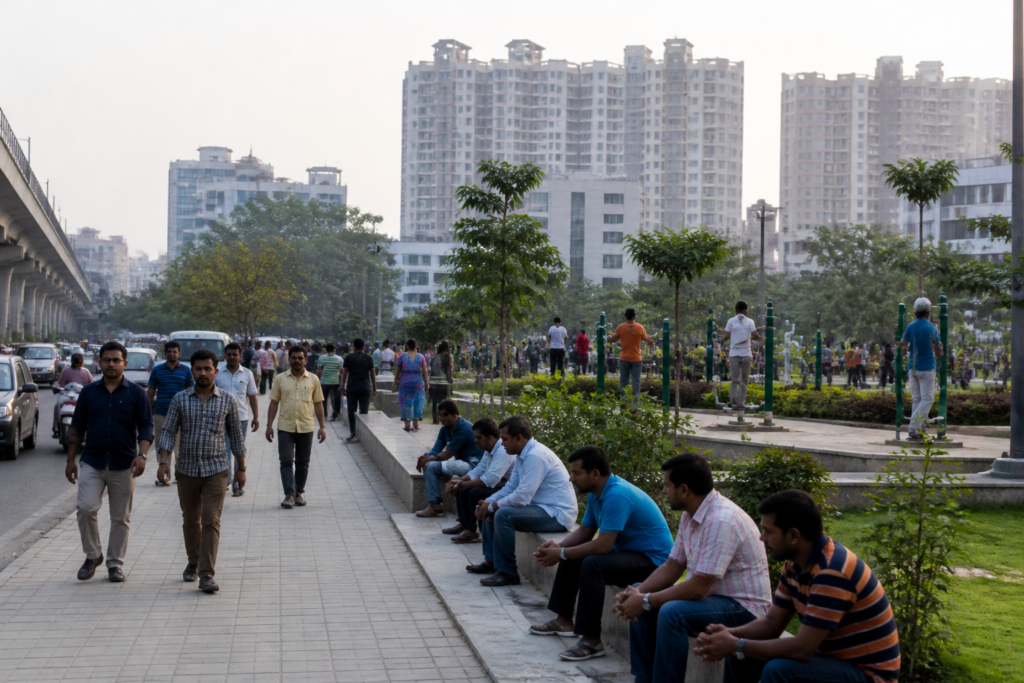 Telangana obesity crisis reflected in Hyderabad residents using an urban public space