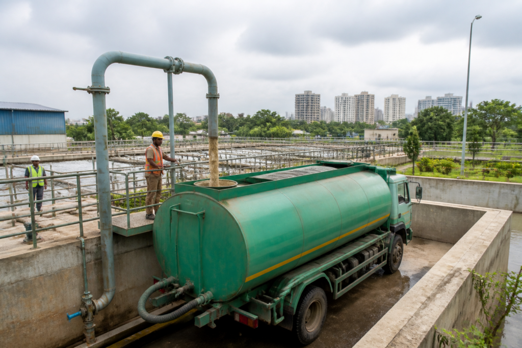 Treated sewage water tanker service planned for construction and landscaping in Hyderabad