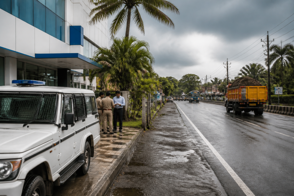 Vaikom bribery case involving a vigilance inquiry into alleged police corruption and illegal sand mining.