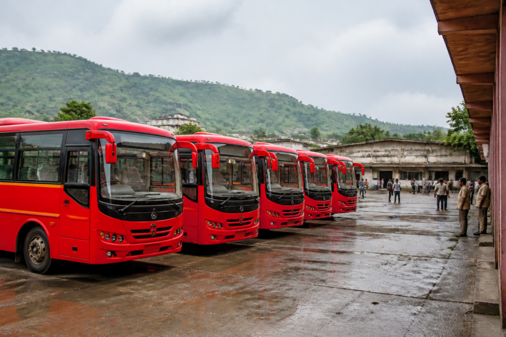 New buses added to the Manchar ST depot fleet in Pune district