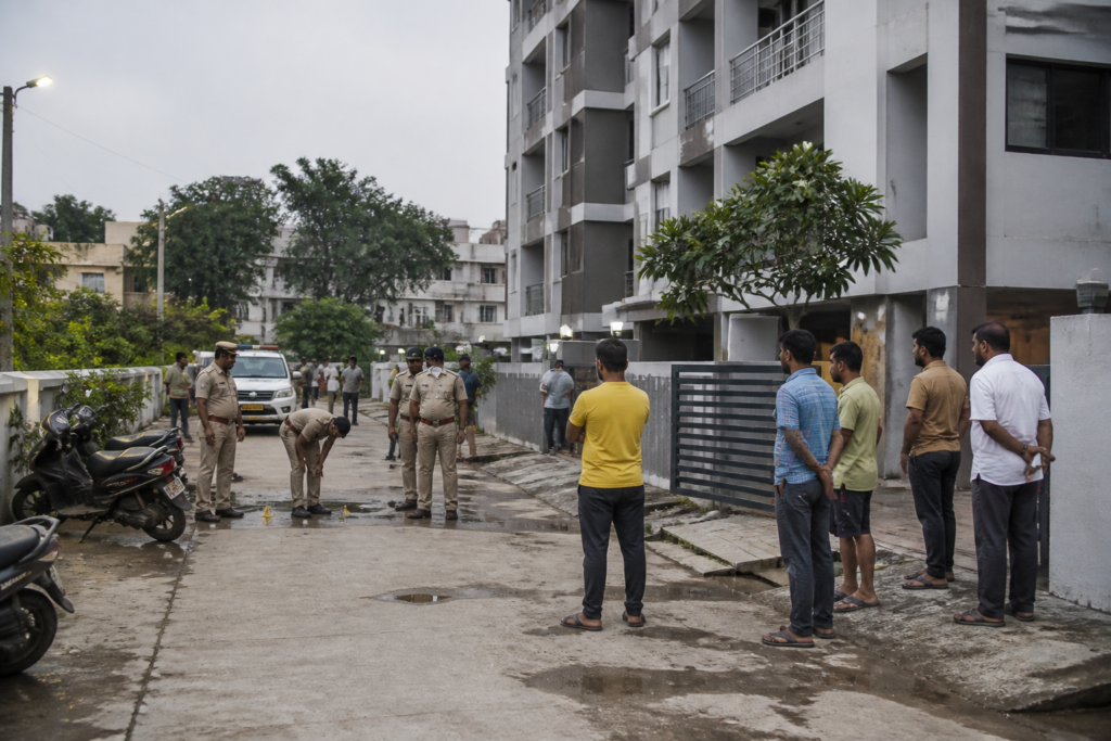 Shirur gun firing investigation outside a housing society in Pune district