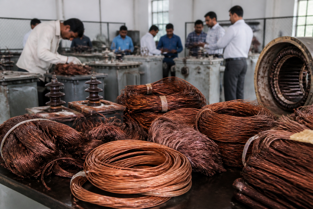 Police-seized copper wires linked to Pimpri-Chinchwad copper wire theft cases