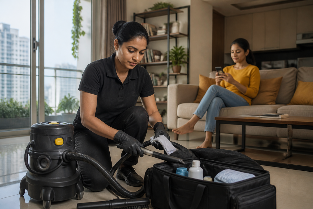 Urban Company Q2 results and a digital home-services booking platform in an Indian city