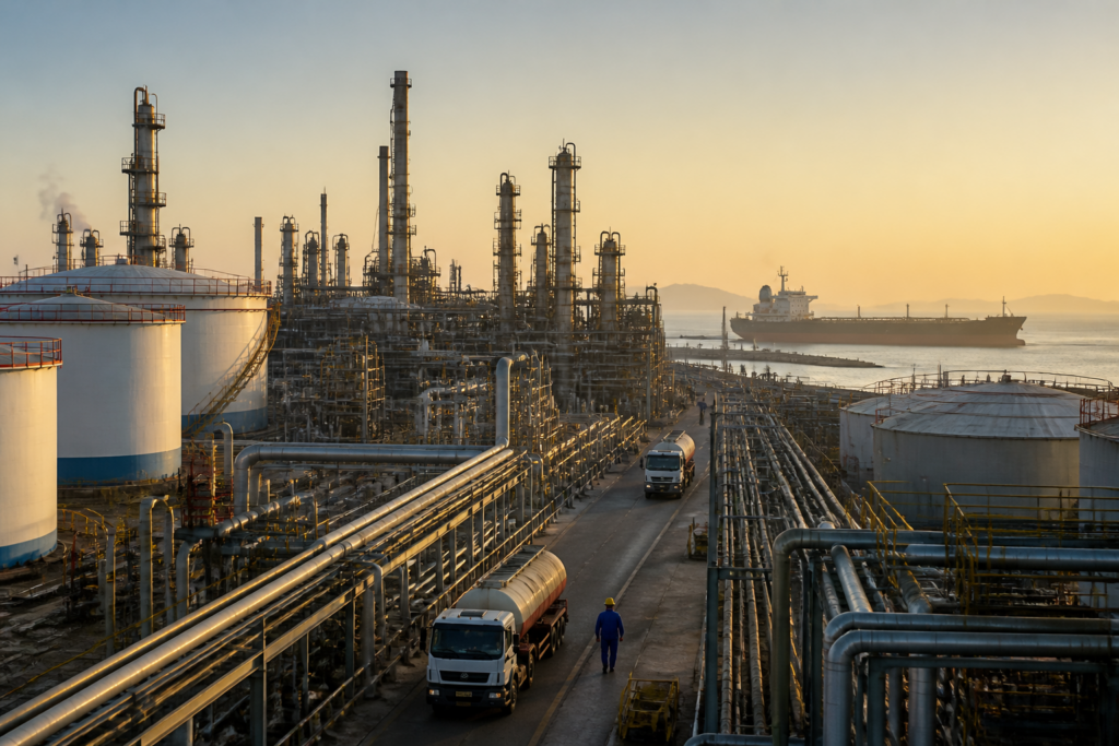 India fuel supply supported by oil tankers and refinery infrastructure during global shipping disruptions
