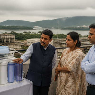 Pune drinking water concerns raised during a civic meeting over alleged pollution near Khadakwasla