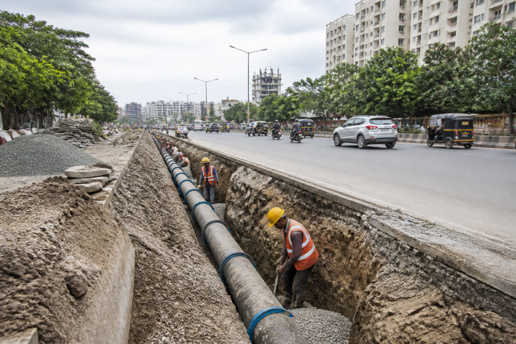 PCMC water pipeline work planned alongside Kunal Icon Road in Pimple Saudagar