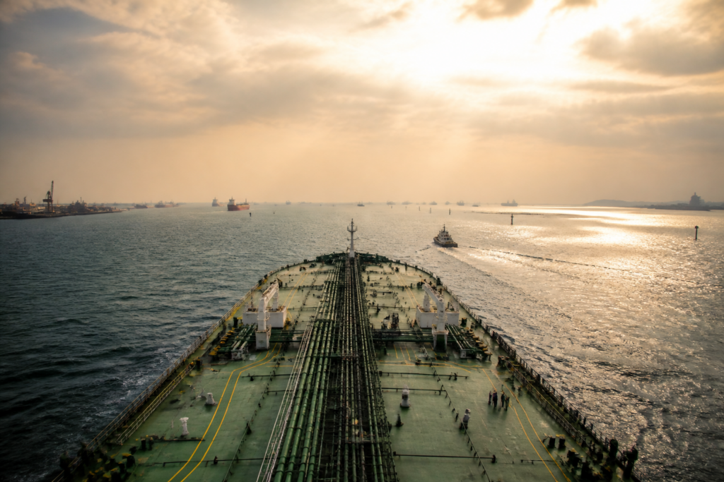 Indian seafarers aboard a commercial tanker navigating a high-risk maritime route