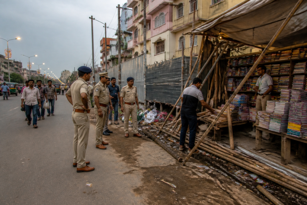 Calcutta High Court stall order involving unauthorised roadside stalls in Bongaon