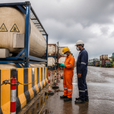 Panvel chemical burn death case linked to hazardous chemical handling at an Ashte container freight station