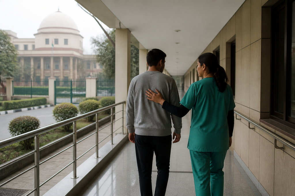 Delhi schizophrenia court order involving psychiatric care and residential support at a Delhi institution