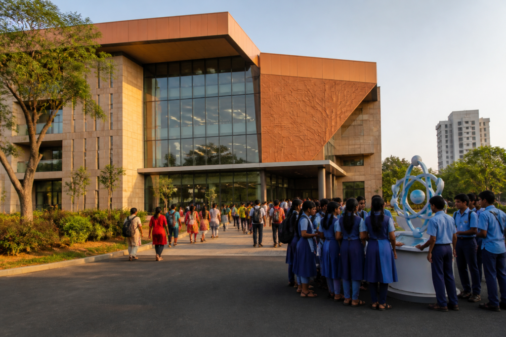 Periyar Arivulagam library and science centre in Gandhipuram, Coimbatore