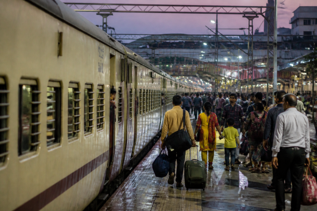 Ayudha Puja special trains serving passengers at a Tamil Nadu railway station