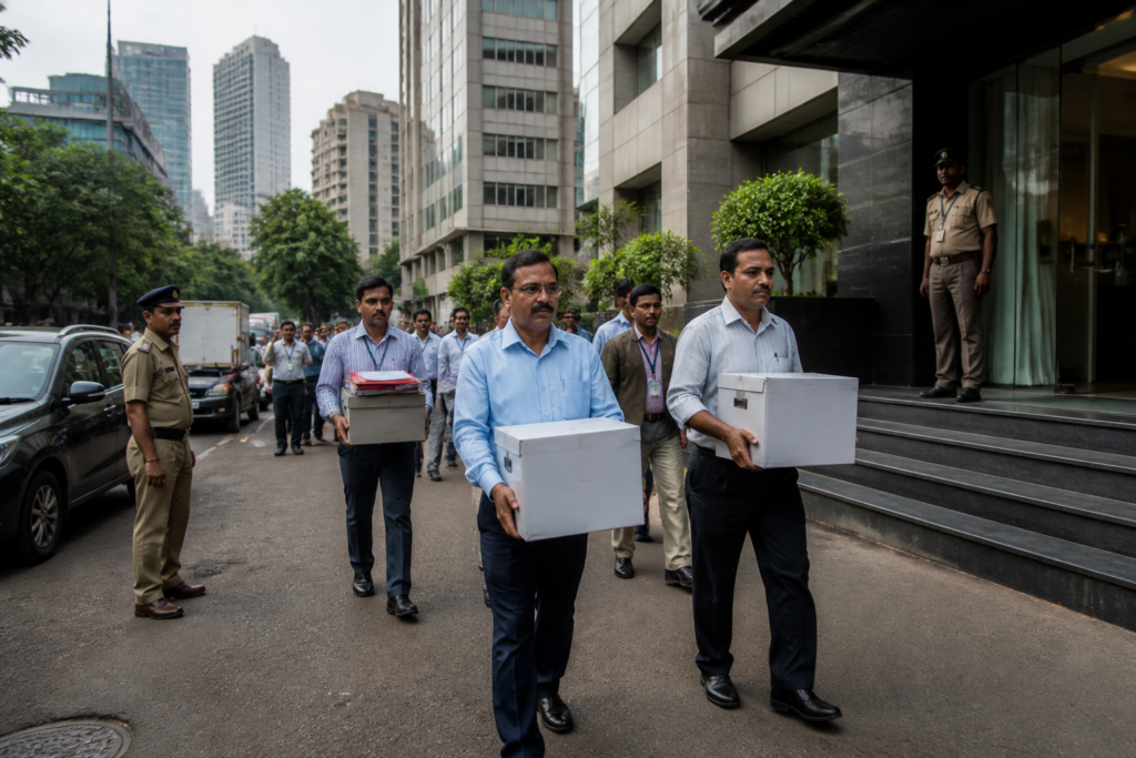 ED raids Mumbai stock crash investigation involving WhatsApp stock tips and retail investors