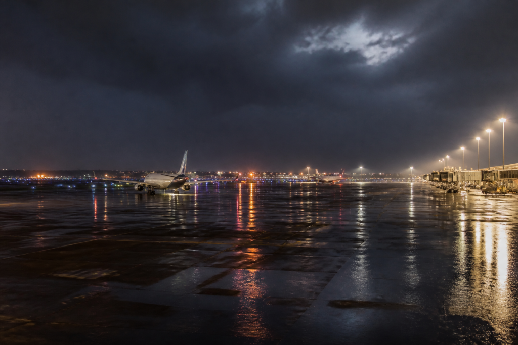 Chennai airport operations disrupted by heavy rain and thunderstorms