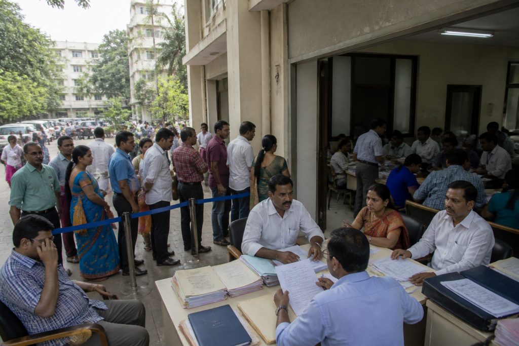 GVMC mayor election nomination process and Visakhapatnam civic administration building