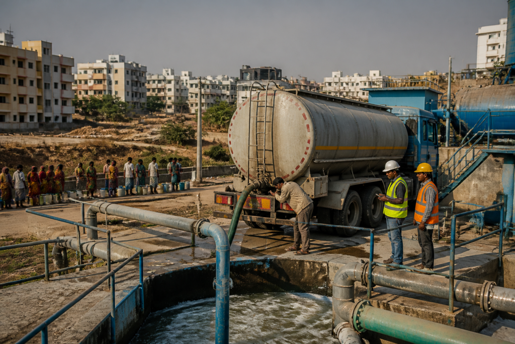 Hyderabad water crisis measures focus on tankers, groundwater and treated water supply