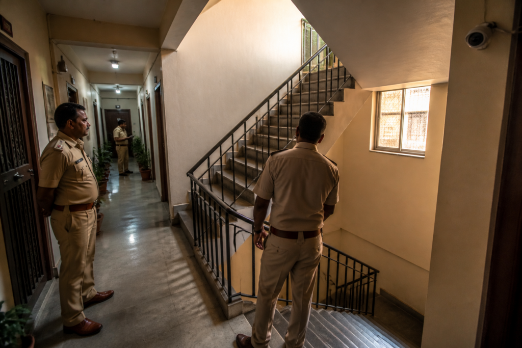 Goregaon housing society stairwell linked to the toddler death investigation