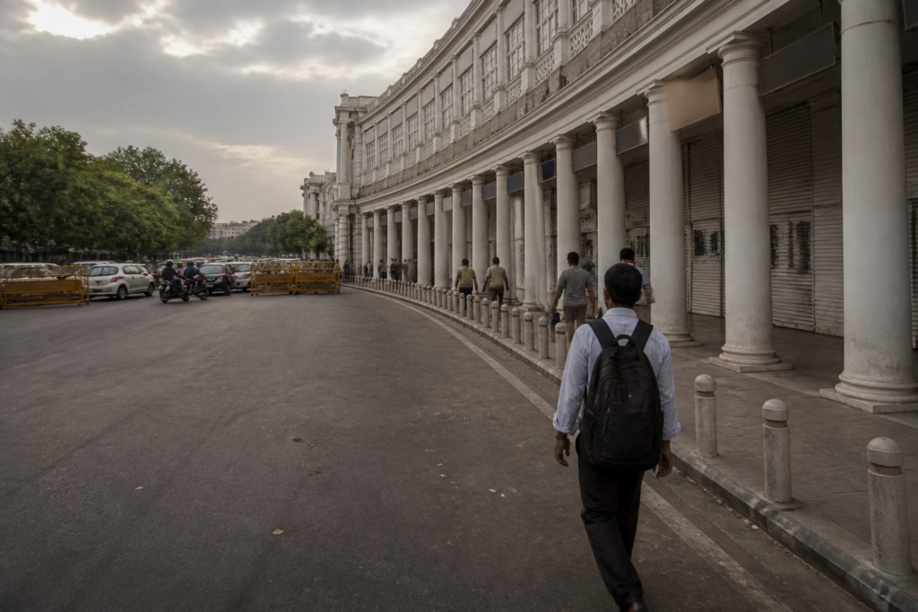 Connaught Place protests affecting shops and traffic around Central Park in New Delhi