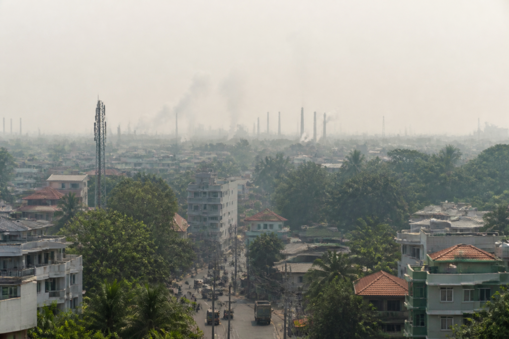 Tripunithura air pollution over a residential area near Kochi's industrial belt