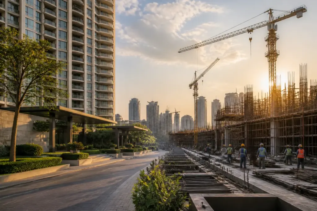 DLF housing sales and luxury residential construction in Gurugram