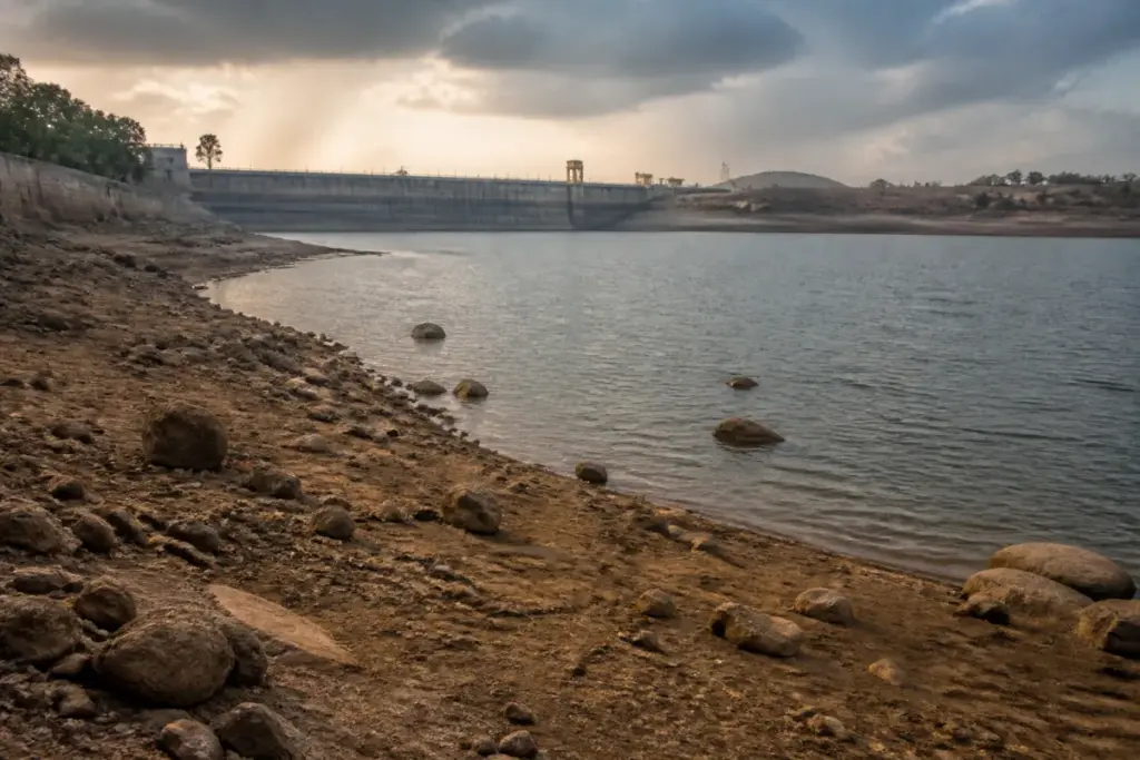 Karnataka reservoir storage falls as KRS reservoir levels raise Bengaluru water security concerns