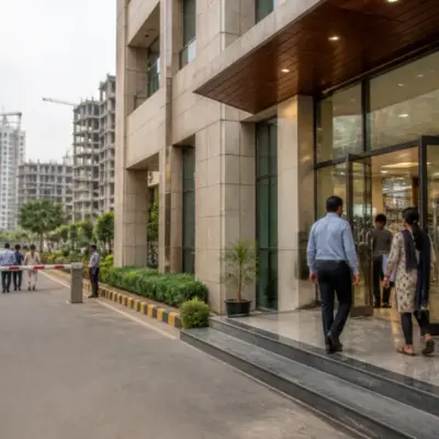 Greater Noida Authority office building linked to a reported staffing and governance dispute