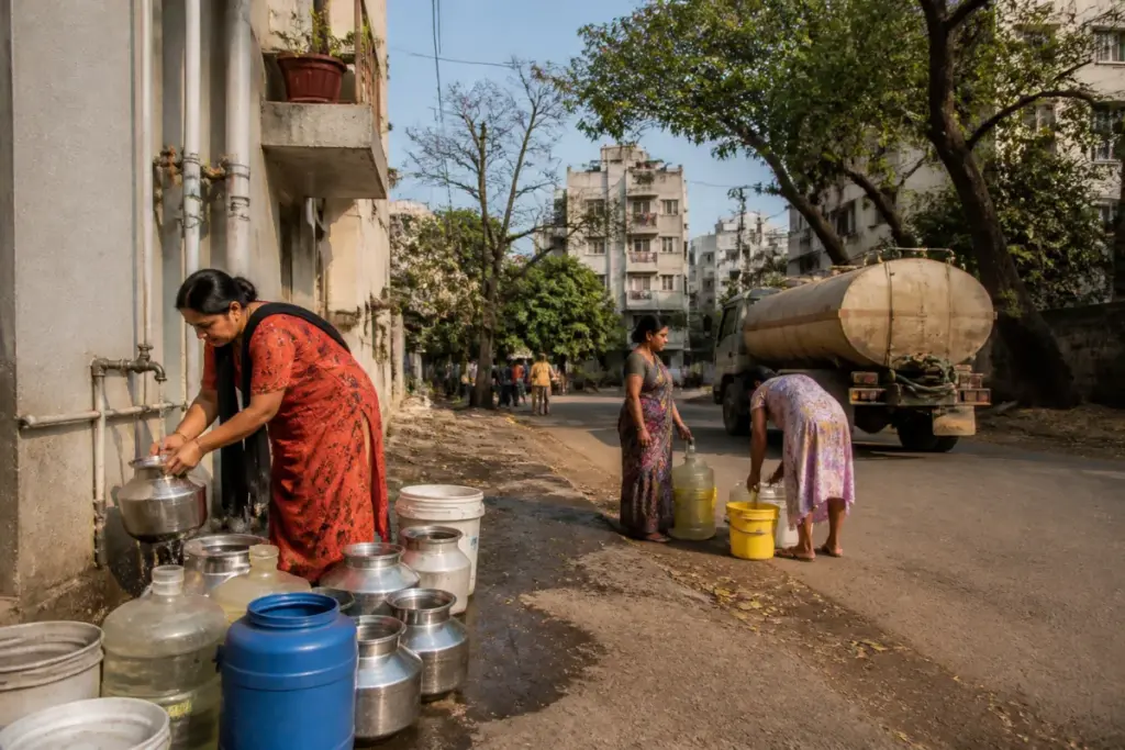 Pune water cut concerns linked to declining dam storage and municipal water supply restrictions