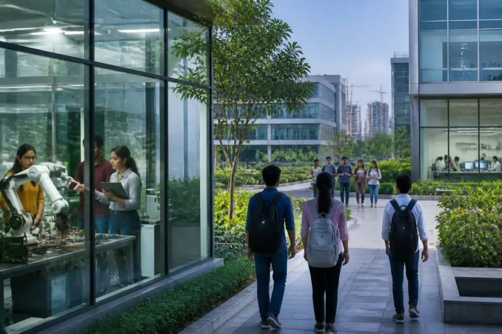 SRAHE deemed university campus concept in Hyderabad’s Medchal district