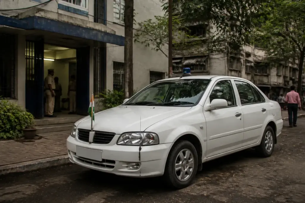 Kolkata transport official's government car linked to an alleged money theft investigation