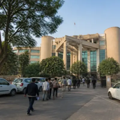 Greater Noida Authority office building linked to a staffing and contract dispute