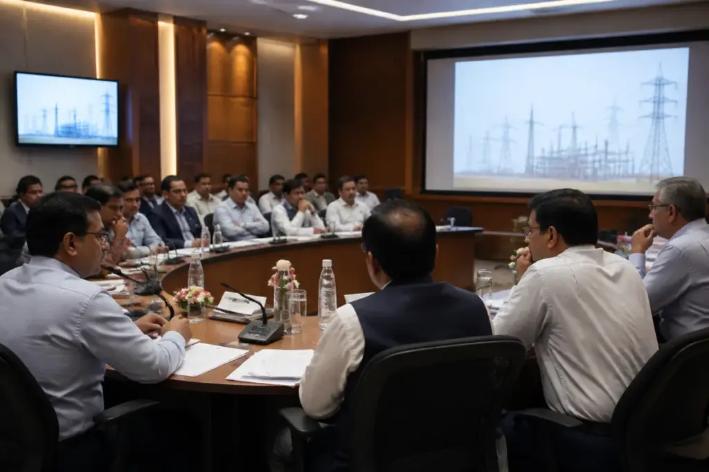TGSPDCL power supply meeting with Telangana industry representatives in Hyderabad