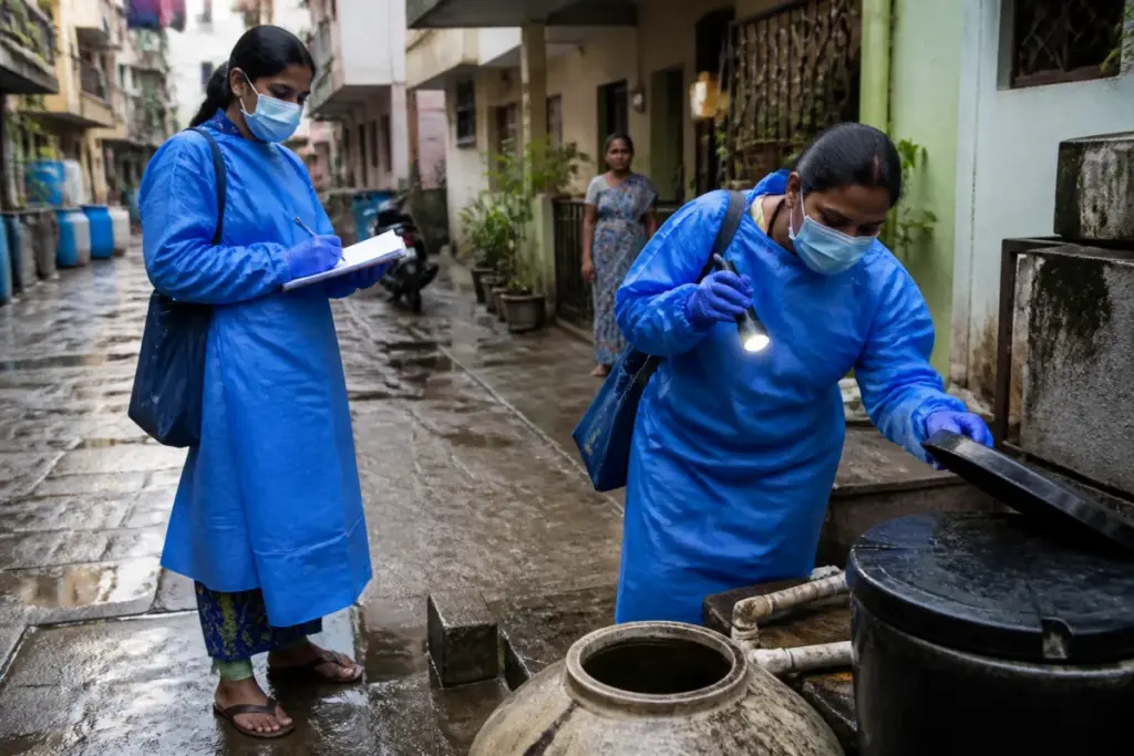 Pune dengue cases prompt municipal mosquito-control inspections across urban neighbourhoods